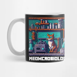 funny meowcrobiology cat Mug